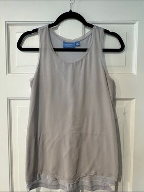 Simply Vera Vera Wang Gray Layered Sleeveless Tank